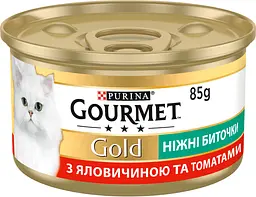 Набір вологого корму для котів Gourmet Ніжні биточки 1.02 кг (85 г x 12 шт.) - мініатюра 3