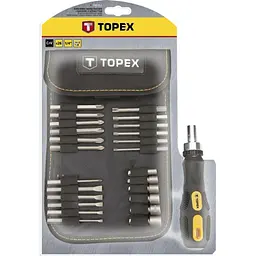 Набір біт Topex із тримачем 26 шт. (39D352)