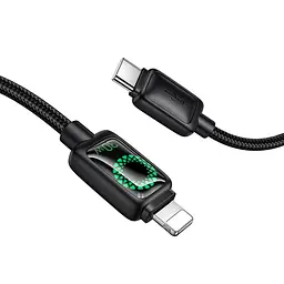 Дата кабель Hoco U146 Mundo Type-C to Lightning 30W (1.2m) Black - мініатюра 4