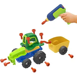 Конструктор Edu-Toys Трактор з інструментами (JS030) - мініатюра 3