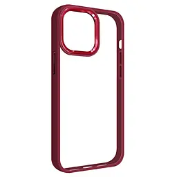 Чехол для Apple iPhone 14 Pro Max, UNIT2, бордовый, ударопрочный, прозрачный противоударный чехол-накладка из TPU и поликарбоната (PC), с защитными бортиками, защита всего корпуса от ударов и царапин, ArmorStandart (ARM69964)