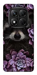 Чохол Demsky Єнот у квітах для Xiaomi Redmi Note 14 Pro 5G