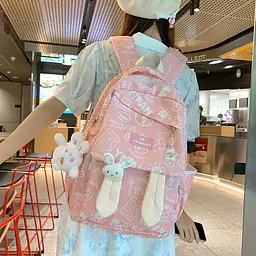 Рюкзак підлітковий No Brand 230632 Зайчик 20 л Pink - мініатюра 5