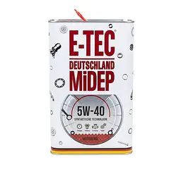 Автомобільна моторна олива E-TEC EVO 5w-40 4л 5338 - мініатюра 1