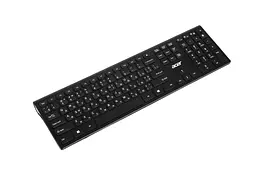 Бездротова клавіатура мембранна Acer OKR020 Black, 109key, WL, EN/UKR/RU - мініатюра 4