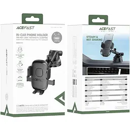 Автомобільне кріплення для смартфона D57 one-key lock Acefast - мініатюра 2