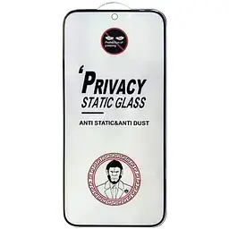 Захисне скло Privacy 5D (тех.пак) для Xiaomi 13T / 13T Pro / Redmi Note 13 4G Чорний - мініатюра 2