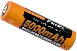 Акумулятор 21700 Fenix 5000mAh li-ion заряджається usb Type-C (ARB-L21-5000U) - мініатюра 4