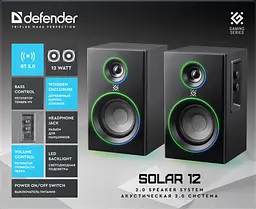 Акустика Defender 2.0 Solar 12BT, 230В Black (65712) - мініатюра 13