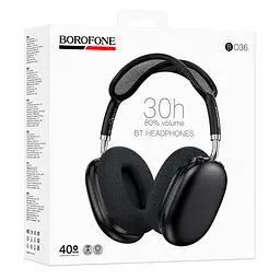 Навушники Bluetooth Borofone BO36, Black, Box - мініатюра 3