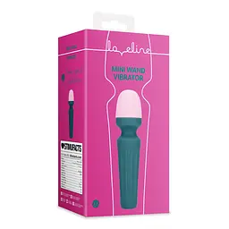 Вібратор Loveline Mini Wand Ancient Sea 11 см (синій) - мініатюра 11