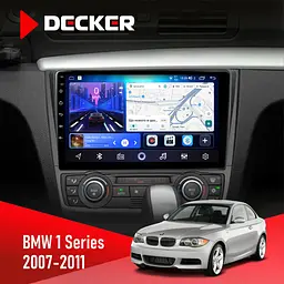 Штатна магнітола BMW 1 Series 2007-2011 Climate Decker D9-006 4x64, 4G Decker (НФ-00003493)