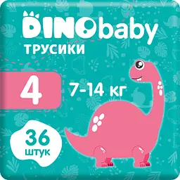 Підгузки-трусики Dino Baby 4 (7-14кг), 36 шт.