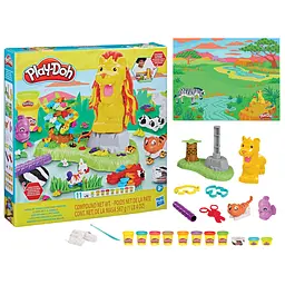 Набір для творчості Play-Doh з масою для ліплення Лев та друзі (F7221) - мініатюра 4