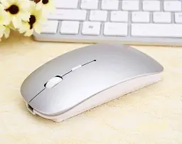 Бездротова миша bluetooth + USB сіра