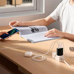 Зарядний пристрій Baseus Compact, 3xUSB-A, чорний (CCXJ020101) - мініатюра 8