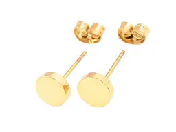 Сережки Xuping пусети TTM Stainless Steel 14K "Кола" ø7мм (335907) 1,5см