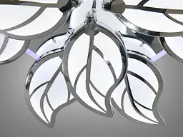 Люстра стельова LED Diasha 8028/8+4HR, 180W, 4100K/3200K/6500K, білий акрил, сучасний стиль для дому - мініатюра 9