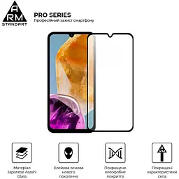 Захисне скло ArmorStandart Full Pro Glass для Samsung M15 5G Black [ARM74368] [106087] - мініатюра 2