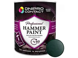 Емаль молоткова DNIPRO CONTACT малахіт 2.0кг HAMMER PAINT
