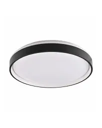 Люстра із пультом світлодіодна, стельовий світильник Goldlux 326669 Jadwiga 40 Led 1x48W 3000K-6000K 5300Lm IP44 Bk