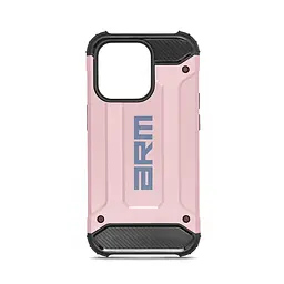 Чехол для Apple iPhone 14 Pro, Panzer, розовый, противоударный, бронированный, милитари, панель-накладка, защита всего корпуса, защита дисплея и камеры, термополиуретан (TPU) + поликарбонат (PC), ArmorStandart (ARM71481)