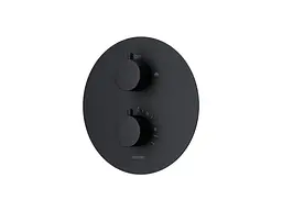 Душова система прихованого монтажу Corsan Lugo black + BOX з термостатом Z03TBL, Чорний матовий - мініатюра 3