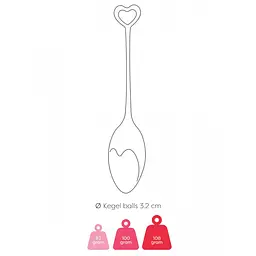Набір вагінальних кульок Mae B Pelvic Floor Exercise Kegel Balls Red - мініатюра 4