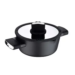 Каструля з кришкою Bergner Ion plus 20 см 2 л (BG-35910-BK)
