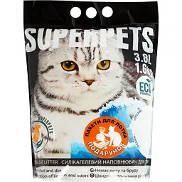 Силікагелевий наповнювач Superpets з ароматом Океан 1.6 кг