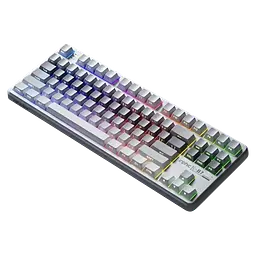 Клавіатура INPHIC K87 Black-Gold Switch Side Printed Gradient Grey - мініатюра 2