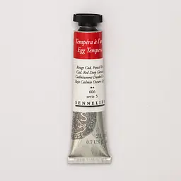 Фарба темперна Sennelier 21 мл, професійна, S5, Кадмій червоний глибокий (Cadmium Red Deep)