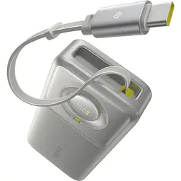 Портативний акумулятор Baseus Free2Pull with Retractable Cable 65W 20000mAh gray (P10073700843-00) - мініатюра 2