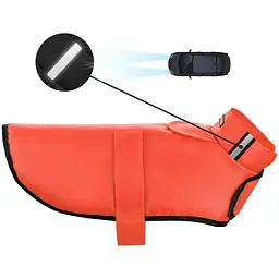 Дощовик для собак BronzeDog Textile M помаранчевий - мініатюра 3