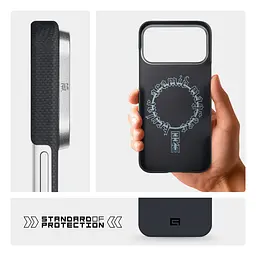 Чехол ArmorStandart BlackIcon Aramid Plain MagCase для Apple iPhone 17 Pro Max Black (ARM90161) - мініатюра 7