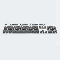 Набір кейкапів Dark Project PBT Keycaps, ENG/RU/UA (KS-0049) чорні - мініатюра 3