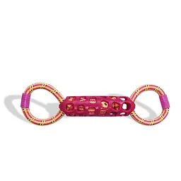 Іграшка для жування Derby Double Ring TPR + Rope Dog Toy