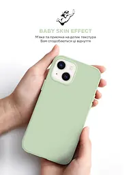 Силиконовый чехол с MagSafe для Apple iPhone 15, ICON2 MagCase, зеленый, противоударный, панель с мягкой подкладкой, защита всего корпуса, поддержка беспроводной зарядки, совместим с защитными стеклами и пленками, ArmorStandart (ARM77010) - мініатюра 8