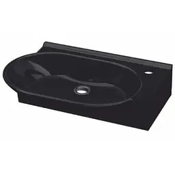 Раковина Idevit Myra 33x56 0201-2505-07, Чорний