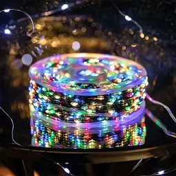 Гірлянда Роса нитка 1000 LED довжина 100 м з пультом від мережі зелена, мультиколор GarlandoPro 1000L100MGML - мініатюра 11