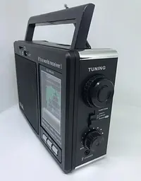 Радіоприймач акумуляторний всехвильовий працює від мережі 220V та батарейок 4*R20 MP3 USB FM 88-108MHz радіо Golon RX-99UAR - мініатюра 3