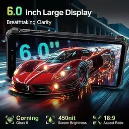 Смартфон Oukitel G3 6 HD+ /4GB/128GB T310 /6300mAh /13+5Мп/ IP69K/Чорний - мініатюра 6