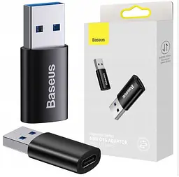 Адаптер Baseus Ingenuity Series Mini OTG Adaptor Type-C to USB-A 3.1 Black (ZJJQ000101) - мініатюра 2