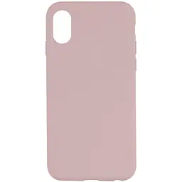 Чохол Silk Full Protective (AA) NO LOGO для Apple iPhone X / XS (5.8") Рожевий / Chalk Pink