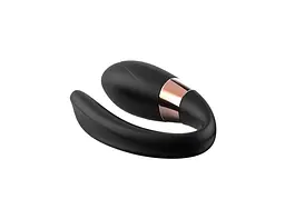 Вібратор для пар V-Vibe Black з пультом керування - мініатюра 3