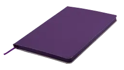 Блокнот діловий Buromax Logo2U Touch Me А5 96 арк. в клітинку обкладинка зі штучної шкіри фіолетовий (BM.295102-07) - мініатюра 2