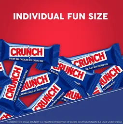 Шоколадні батончики Crunch Milk Chocolate and Crisped Rice Fun Size 283 г - мініатюра 4