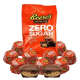 Шоколадні цукерки Reese's Zero Sugar Miniatures Chocolate Peanut Butter Cups 439г - мініатюра 3
