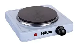 Електроплита Hilton HEC-152, White, 1500W, 1 комфорка, поворотні перемикачі