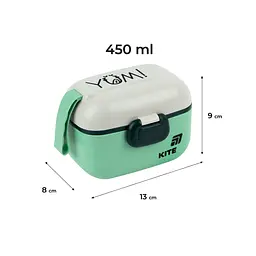 Ланч-бокс Kite 450 мл зелений (K25-1185-3) - мініатюра 2